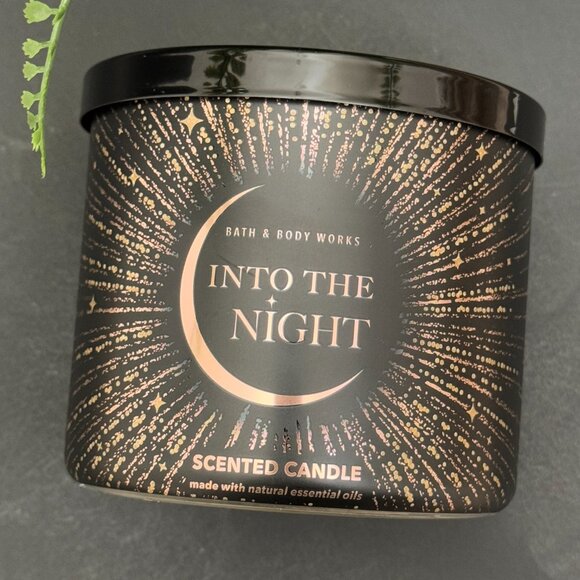 BBW Into The Night Bath & Body Works 3 Wick Candle - Picture 5 of 10